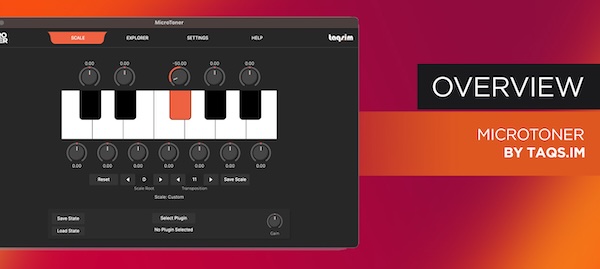 TAQSIM「MicroToner」マイクロトーンで“音の常識”を超える！12音階に縛られない中東・インド・バルカンの民族音楽スケールをリアルタイムに再現できるMIDIユーティリティ｜DTMプラグインセール
