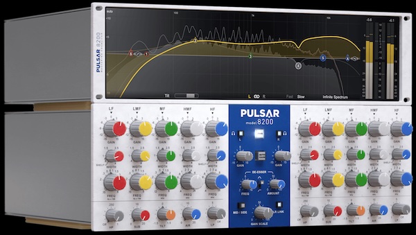 Pulsar Audio「Pulsar 8200」オリジナルのフィルター形状とパラレルEQ動作を完全再現！マスタリングの精密さ、オーケストラの自然な響き、ボーカル&ギターのシビランス除去まで対応するEQのパラゴンを再発明したプラグイン｜DTMプラグインセール