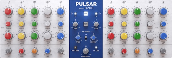 Pulsar Audio「Pulsar 8200」オリジナルのフィルター形状とパラレルEQ動作を完全再現！マスタリングの精密さ、オーケストラの自然な響き、ボーカル&ギターのシビランス除去まで対応するEQのパラゴンを再発明したプラグイン｜DTMプラグインセール
