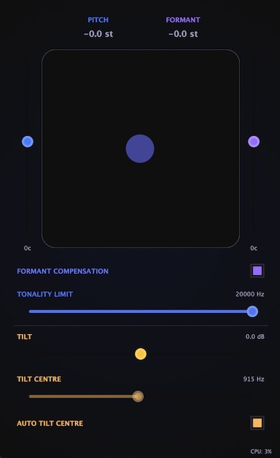trencrumb「Spectral Shift」音の高さも声の質感も一括コントロール！2Dコントロールで直感操作が可能な無料ピッチシフタープラグイン｜DTMプラグインセール