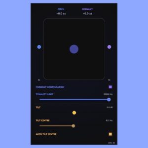 trencrumb「Spectral Shift」音の高さも声の質感も一括コントロール！2Dコントロールで直感操作が可能な無料ピッチシフタープラグイン｜DTMプラグインセール