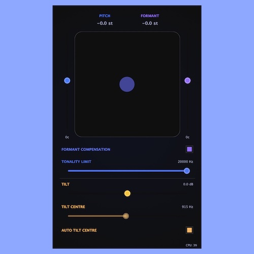 trencrumb「Spectral Shift」音の高さも声の質感も一括コントロール！2Dコントロールで直感操作が可能な無料ピッチシフタープラグイン｜DTMプラグインセール