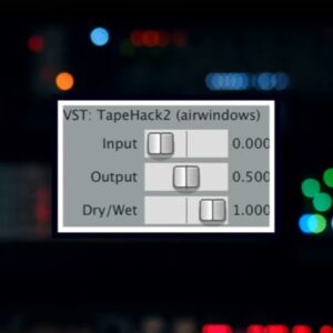 Airwindows「TapeHack2」アナログの忠実な再現を一切せずに“耳に優しいテープ的サウンド”を実現した、完全無料で軽量な異端のプラグイン｜DTMプラグインセール