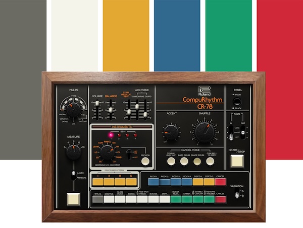Roland「CR‑78 Software Rhythm Composer」温かいバスドラム、クリスプなスネア、シルキーなシンバルのアナログ・サウンドと、各楽器の詳細編集、高度シーケンサー、レトロから未来的グルーヴまで対応する象徴的リズムを現代に再発明したプラグイン｜DTMプラグインセール