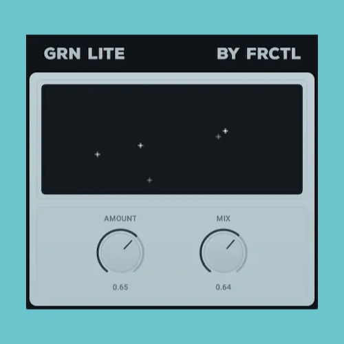 FRCTL Audio「GRN Lite」たった2つのノブで“無機質な音”が“生きたテクスチャ”に変わる！無料のグラニュラーエフェクト｜DTMプラグインセール