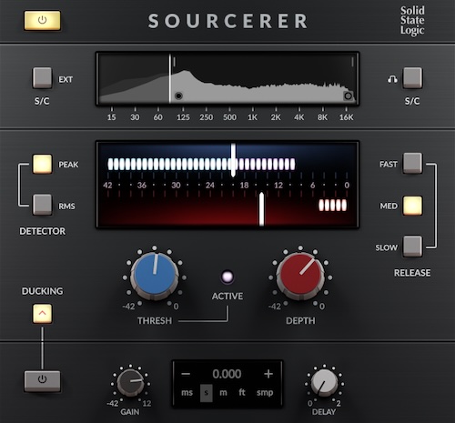 Solid State Logic「SSL Sourcerer」ライブジャム録音やポッドキャストのクロストーク抑制に対応！ゲート不要でマイクブリードを自然に低減する高度に最適化されたエキスパンダー｜DTMプラグインセール