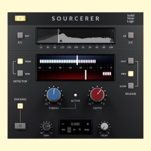 Solid State Logic「SSL Sourcerer」ライブジャム録音やポッドキャストのクロストーク抑制に対応！ゲート不要でマイクブリードを自然に低減する高度に最適化されたエキスパンダー｜DTMプラグインセール