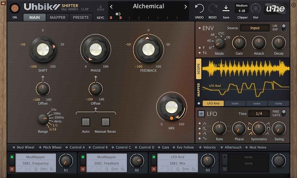 u-he「Uhbik 2」10種類のFX、最大8チャンネル・サラウンド対応、LFO/エンベロープ/128ステップ・マッパー搭載の高度なモジュレーション・エンジンで、サブトルからスペクタキュラーまで無限のクリエイティブ可能性を実現するマルチエフェクト｜DTMプラグインセール