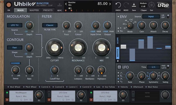 u-he「Uhbik 2」10種類のFX、最大8チャンネル・サラウンド対応、LFO/エンベロープ/128ステップ・マッパー搭載の高度なモジュレーション・エンジンで、サブトルからスペクタキュラーまで無限のクリエイティブ可能性を実現するマルチエフェクト｜DTMプラグインセール