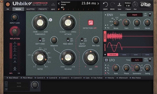 u-he「Uhbik 2」10種類のFX、最大8チャンネル・サラウンド対応、LFO/エンベロープ/128ステップ・マッパー搭載の高度なモジュレーション・エンジンで、サブトルからスペクタキュラーまで無限のクリエイティブ可能性を実現するマルチエフェクト｜DTMプラグインセール