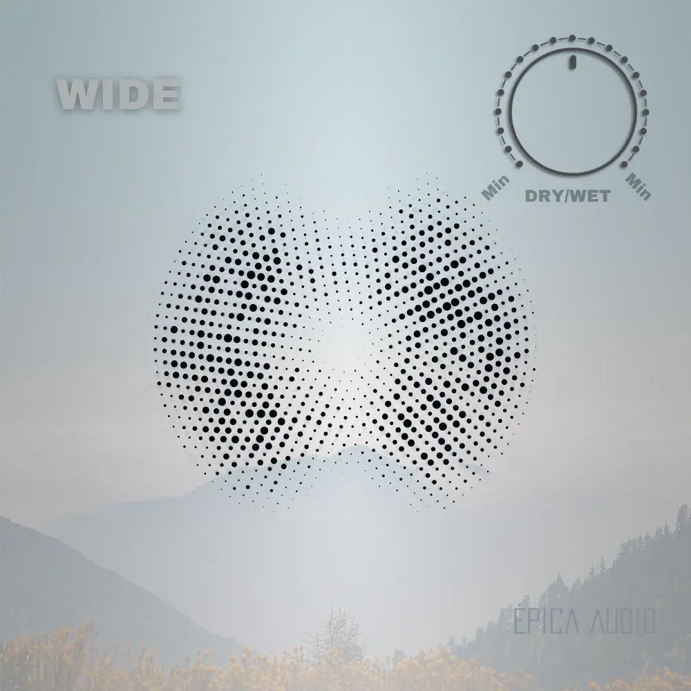 Epica Audio「Wide」複雑な設定は一切不要！ミックスやマスタリングに自然な立体感と奥行きを加える無料ステレオイメージャー｜DTMプラグインセール