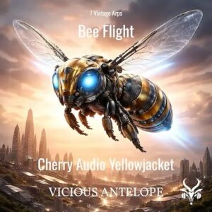 Vicious Antelope「Bee Flight – Free Yellowjacket Presets」全7種のレトロ系アルペジオで、クラシックな電子音楽制作がもっと楽しくなるYellowjacket専用の無料プリセット集｜DTMプラグインセール