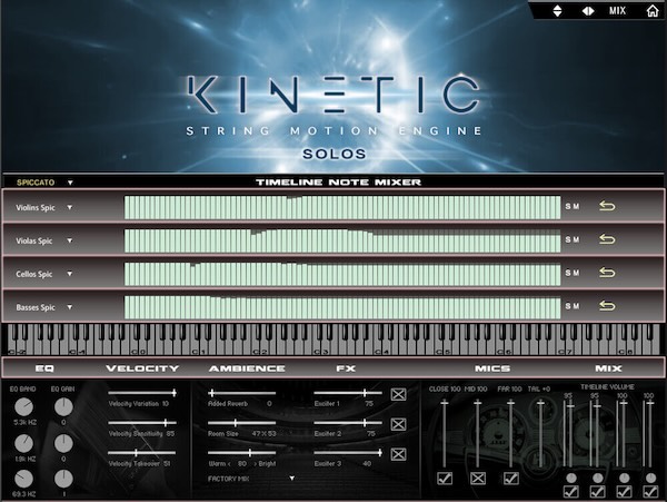 Kirk Hunter Studios「Kinetic Solo & Chamber」4つのタイムラインによる自由度の高いパターン生成と自然な音質を両立！ソロと室内楽の両モードに対応、リズムも強弱も自在にコントロール可能な革新的ストリングス音源｜DTMプラグインセール