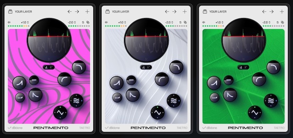 dBdone「Pentimento(Free Version)」音楽のエネルギーに反応して質感をプラス!楽曲制作に“空気感”と“深み”を加える、革新的テクスチャープラグイン|DTMプラグインセール