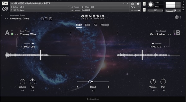 Sample Logic「Genesis Pads In Motion」複雑な設定なしで、感情を動かす音が生まれる!時間とともに変化する“動くパッド”を簡単に生み出す、“考えずに作れる”のに“個性が出る”パッド音源|DTMプラグインセール