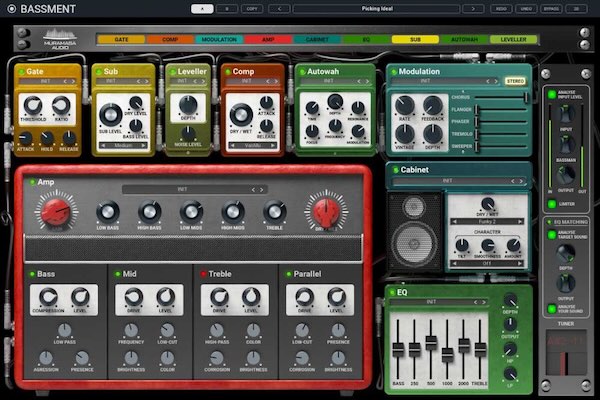 United Plugins「Bassment」スマート入力設定、EQマッチング、5バンドEQ搭載！最も柔軟なベース・アンプを中心に構築したマルチエフェクト・オールインワン・ソリューション｜DTMプラグインセール