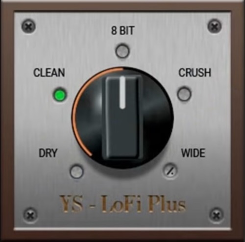 YS Plugins「YS - LoFi plus_v.1.0.1」8bit風サウンドやクラッシュ効果を自在にコントロール！ノブ1つで懐かしいデジタル感を加えるローファイVST｜DTMプラグインセール