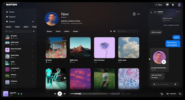 Baton「Baton - Unreleased Music」未発表音源の管理・共有・コラボ制作をすべて一つで完結できる音楽制作者向けプラットフォーム｜DTMプラグインセール