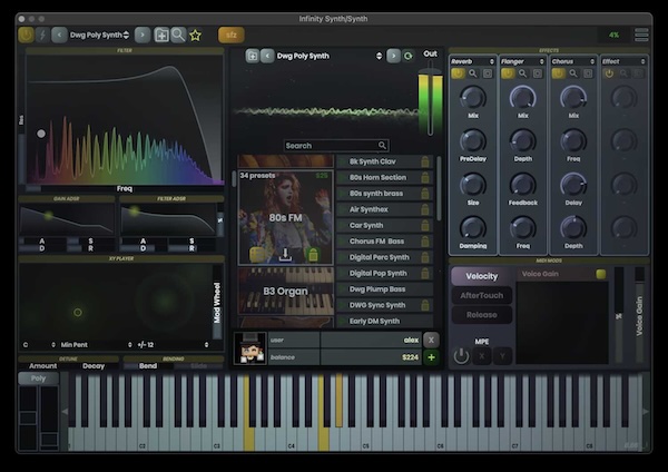 Stagecraft Software「Infinity Synth」高品質なサンプルとMPE対応で音作りが無限に広がる、視覚的に操作できるシンセサイザー｜DTMプラグインセール