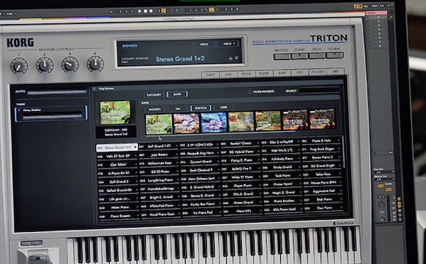 KORG「TRITON / TRITON Extreme」世界中のトップ・ミュージシャンに愛された名作TRITONシリーズを完全再現!4,000以上のサウンド・プログラム、サウンド・ブラウザ、EASYモード、デュアル・ポリフォニック・アルペジエーター搭載のシンセサイザー|DTMプラグインセール