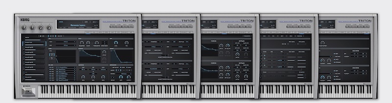 KORG「TRITON / TRITON Extreme」世界中のトップ・ミュージシャンに愛された名作TRITONシリーズを完全再現!4,000以上のサウンド・プログラム、サウンド・ブラウザ、EASYモード、デュアル・ポリフォニック・アルペジエーター搭載のシンセサイザー|DTMプラグインセール