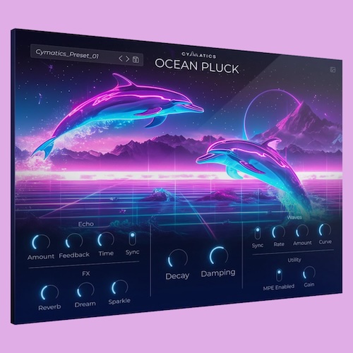 Cymatics「OCEANPLUCK」映画音楽・Lo-fi・ポップスまで幅広く使える！直感的に操作できる高音質プラック音源｜DTMプラグインセール