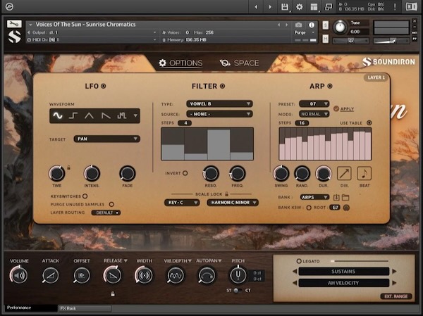 Soundiron「Voice of the Sun - Sunrise」"百人一首"を歌い上げる本格派ボーカル音源！女性シンガーN-Ioriの生演奏による和歌フレーズ、真のレガート、4種類の母音表現で感情豊かな旋律を奏でる次世代ソロボーカル・ライブラリ｜DTMプラグインセール