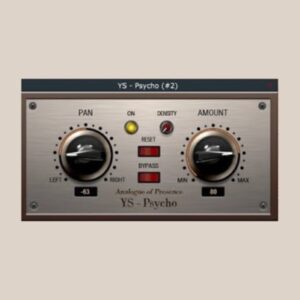 YS Plugins「YS - Psycho_v.1.0.0」モノラルでも破綻しない空間演出が可能！ミキシングに自然な広がりと奥行きを加える心理音響プラグイン｜DTMプラグインセール