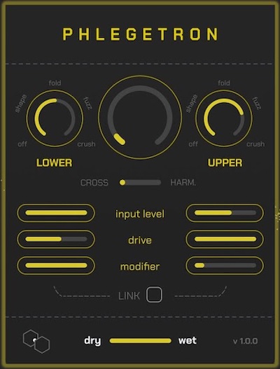 igorski「Phlegetron」2バンドに分割して別々に歪ませる!クロスオーバーと倍音分割で音を緻密に加工できる多機能ディストーション|DTMプラグインセール