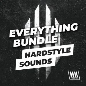 W. A. Production「Everything Bundle: Hardstyle Sounds」ハードスタイル制作に必要な全要素をこの1本で！17種類のハードスタイル音源をまとめ、キット・ループ・MIDI・FXを一括収録した圧巻のボリュームと即戦力のサウンドパック｜DTMプラグインセール