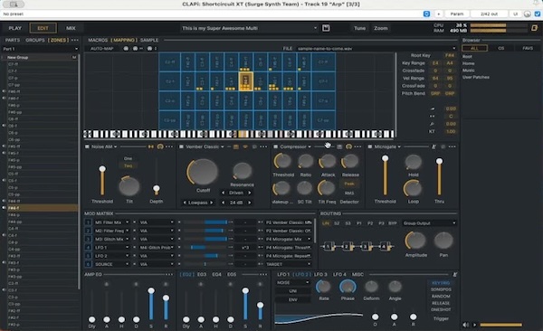 Surge Synth Team「Shortcircuit XT」往年の人気サンプラー"Shortcircuit"がオープンソースで帰ってきた！現代の音楽制作にフィットする再構築サンプラー｜DTMプラグインセール