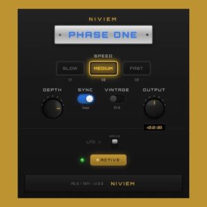 Niviem「Niviem Phase One」6ステージの本格フェイザーとレスリー風スピード変化で1970年代サウンドを現代に再現した、ヴィンテージとモダンが融合したフェイザー｜DTMプラグインセール