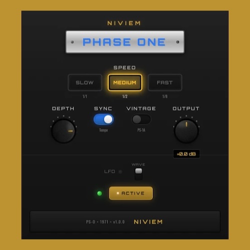 Niviem「Niviem Phase One」6ステージの本格フェイザーとレスリー風スピード変化で1970年代サウンドを現代に再現した、ヴィンテージとモダンが融合したフェイザー｜DTMプラグインセール