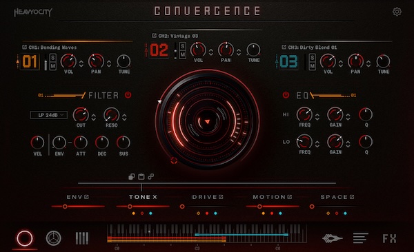 Heavyocity「CONVERGENCE」130以上のアナログ音源と480以上のプリセットで、リズミックなベッド、ブルーミングパッド、重厚なベース、モダンハイブリッドアープから即戦力のCue Creatorsまで網羅した次世代シネマティック音源｜DTMプラグインセール