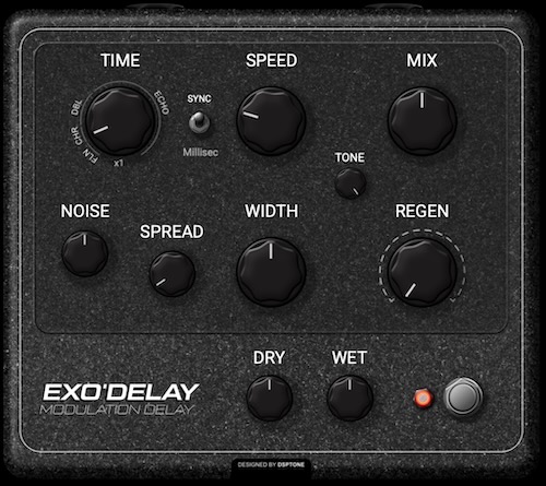 DSPTone「EXODELAY」クリアさだけでは表現できない揺れと存在感！初期デジタルディレイの制約を音楽的な個性として再構築したモジュレーションディレイ｜DTMプラグインセールむディレイ