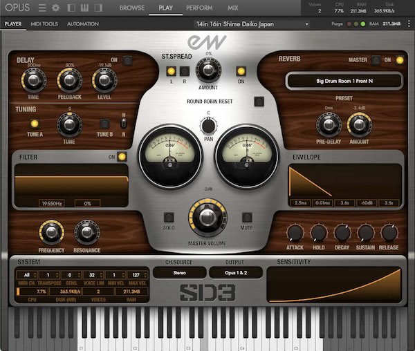 EASTWEST「Stormdrum 3」テンポ同期パフォーマンス、5つのマイクポジション、業界標準SSLのEQ/ダイナミクス/ステレオバスコンプとOhmforceマルチバンドディストーションを搭載した史上最高峰パーカッション音源｜DTMプラグインセール