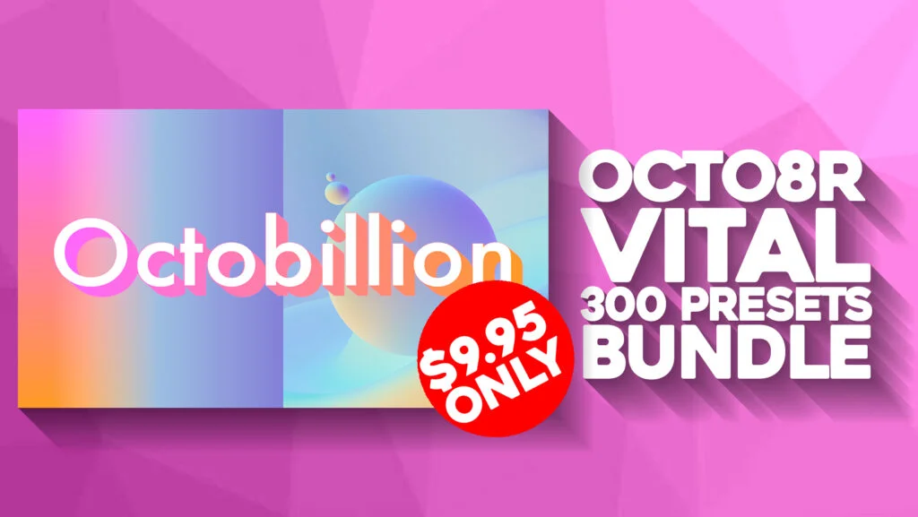 OCTO8R「300 Presets For Vital Synth」Vital Synthのポテンシャルを最大限に引き出す300の高品質プリセット！ジャンルを問わず即戦力として使える、リード・ベース・パッド・シーケンスを網羅した多機能プリセット集｜DTMプラグインセール