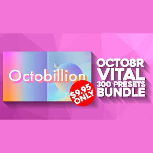 OCTO8R「300 Presets For Vital Synth」Vital Synthのポテンシャルを最大限に引き出す300の高品質プリセット！ジャンルを問わず即戦力として使える、リード・ベース・パッド・シーケンスを網羅した多機能プリセット集｜DTMプラグインセール