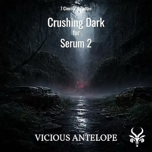 Vicious Antelope「Crushing Dark – Free Serum 2 Cinematic Bass Presets」ダークで重厚な低音と動きのある質感を手早く作れる、Serum 2 用シネマティック・ベースプリセット集｜DTMプラグインセール