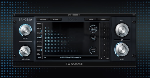 EASTWEST「Spaces II」世界中の教会・コンサートホール・オペラハウス・駅・倉庫で録音された1,020以上のリバーブを収録｜合理化されたUIで検索から設定までを高速化したコンボリューション・リバーブの決定版｜DTMプラグインセール