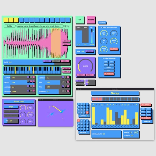 Andrew Huang「VERTICES」サンプルを読み込むだけで音が予想外に変化する、シーケンサーとランダマイズを核にしたオーディオ・マニピュレーション・ツール｜DTMプラグインセール