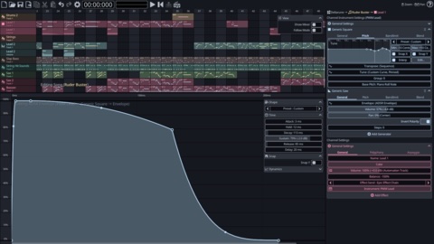 「KiraStudio」無料でここまでできるのか！ピアノロールと強力なオートメーションを軸に、音の変化を直感的に作れる軽量クロスプラットフォームDAW｜DTMプラグインセール