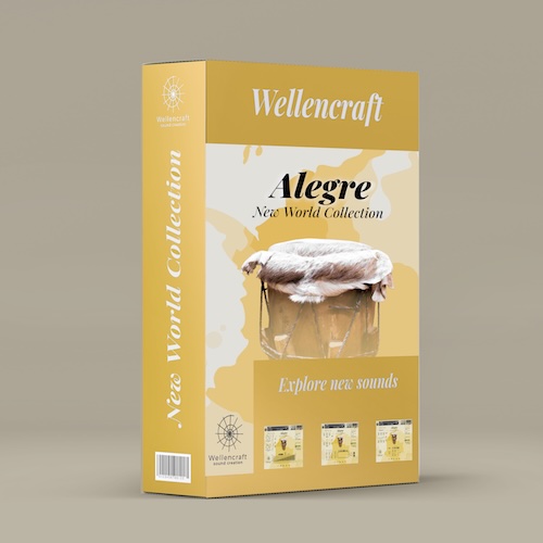 Wellencraft「Alegre」コロンビアの伝統打楽器タンボール・アレグレを現地録音で収録し、DAW上で生演奏のグルーヴまで再現できるパーカッション音源｜DTMプラグインセール