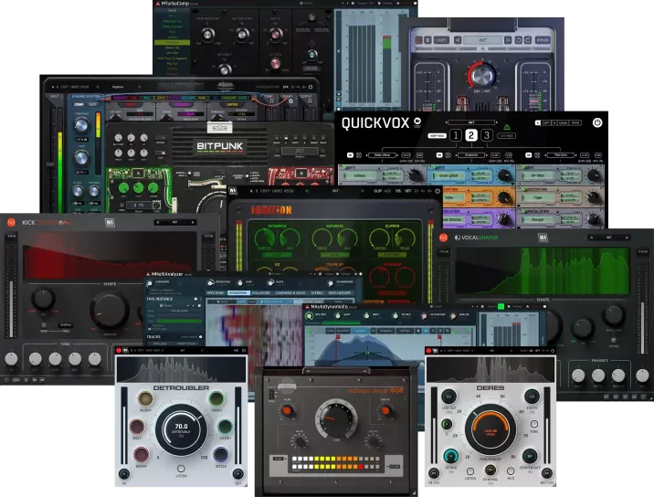 「W.A. Production, MeldaProduction & United Plugins Plugin Boutique 14th Anniversary Bundle」制作・ミックス・仕上げまで一人で完結したい人へ！音の整理、ボーカル処理、低域管理、解析まで揃った、制作の流れを止めずに完成度を高める総合プラグインバンドル｜DTMプラグインセール