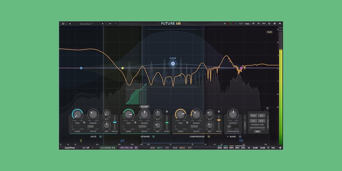 Three-Body Technology 「Future MB」最大6つの独立バンド、バンド間ゲイン差分ルーティングのDelta Matrix、Gate/Upward/Compressorの3ステージ処理、プリリンギングゼロのLiquid Phaseモード搭載の次世代マルチバンドダイナミクスプロセッサー｜DTMプラグインセール