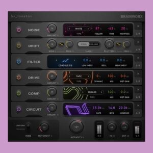Brainworx「bx_tonebox」複数のプラグインを並べなくても雰囲気が決まる、直感操作で使えるキャラクター重視マルチエフェクト｜DTMプラグインセール