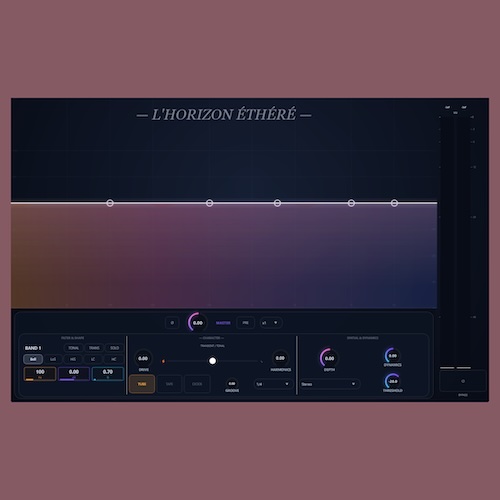MG9 Audio「L’Horizon Éthéré — Dynamic Spectral EQ」トランジェント分離・倍音連動EQ・テンポ同期モジュレーションを1つに統合！“動きと奥行き”のダイナミック・スペクトラルEQ｜DTMプラグインセール