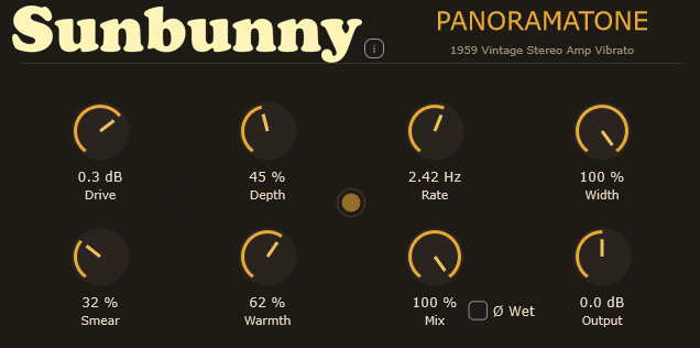Sunbunny「Panoramatone」単調なループに生命感を与える！深さと速さを自在に操る、自然で滑らかなピッチモジュレーション｜DTMプラグインセール