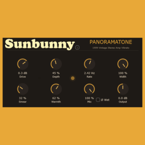 Sunbunny「Panoramatone」単調なループに生命感を与える！深さと速さを自在に操る、自然で滑らかなピッチモジュレーション｜DTMプラグインセール