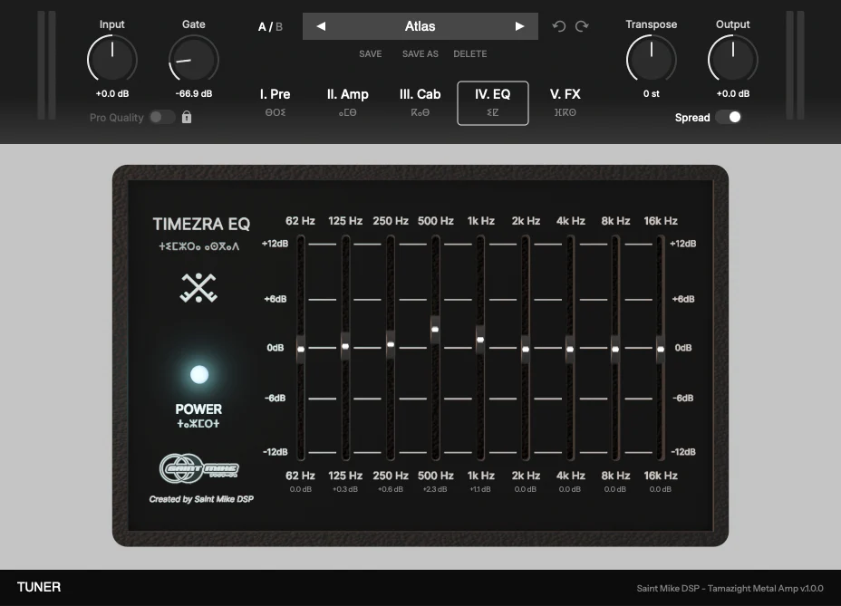 Saint Mike DSP「Tamazight Metal Amp」DIギターから即戦力のメタルトーンへ!ミックスに埋もれないモダンハイゲインサウンドが実現する、オールインワン型メタルアンプシミュレーター|DTMプラグインセール